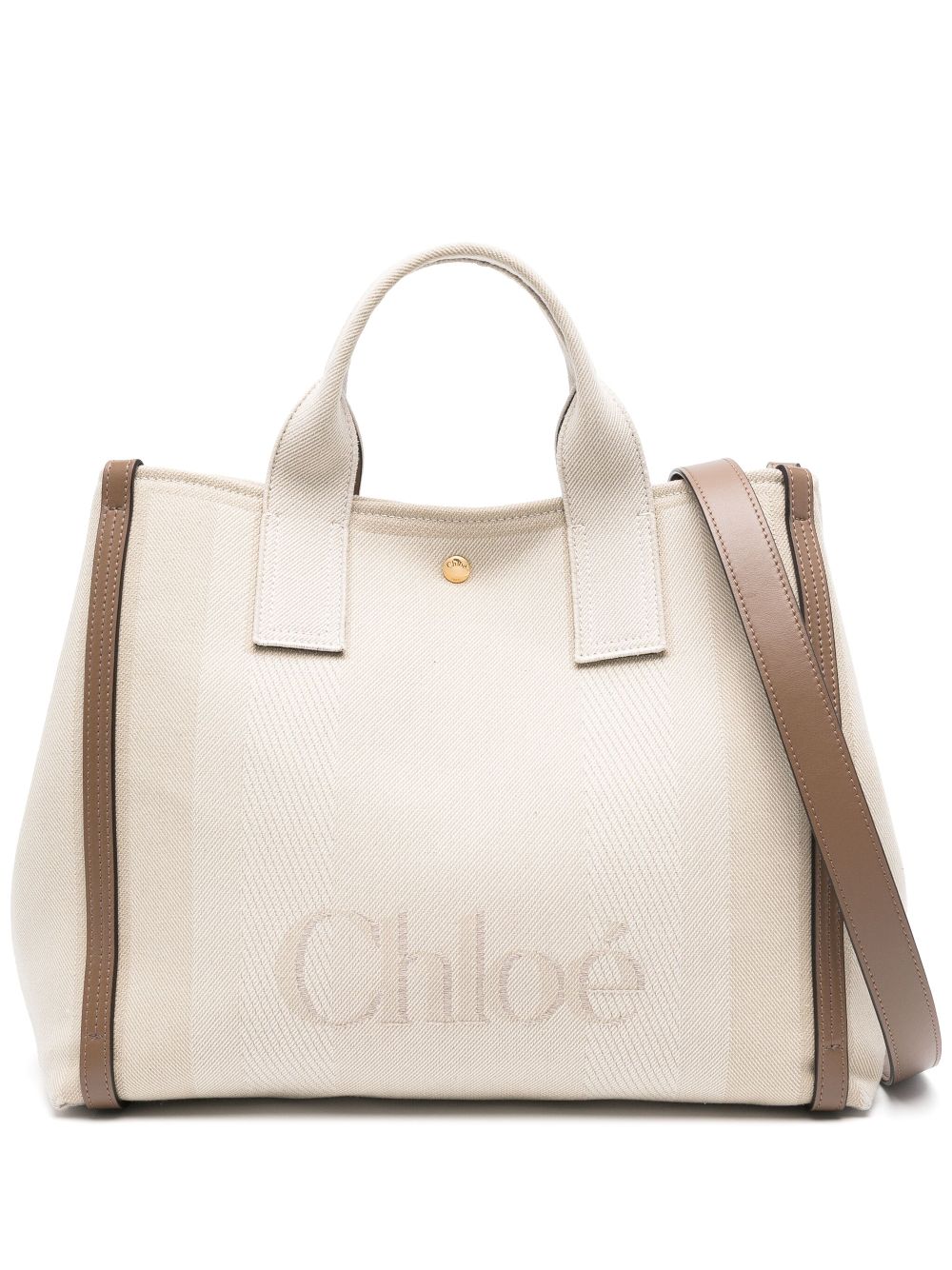 CHC25SS910O6523N CHLOÉ CARRY 캔버스 토트